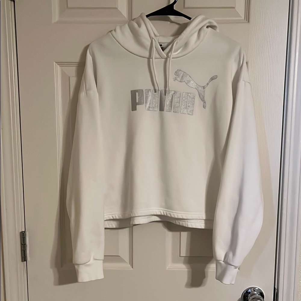 PUMA Women's White Hoodie